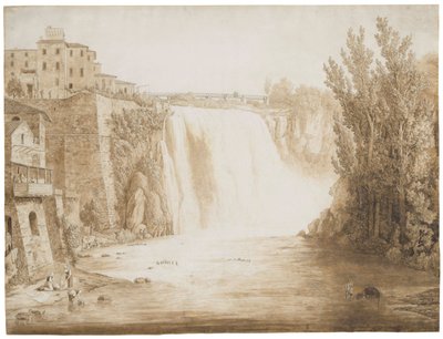 La Cascata Grande de Isola del Liri, 1793 de Jacob Philippe Hackert
