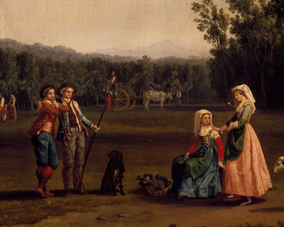 Viaje a las propiedades reales de Caserta de Jacob Philippe Hackert