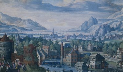 Paisaje con la historia de la hija de Jefté de Jacob Savery (I)