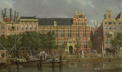 La escuela de latín en el Singel, Ámsterdam de Jacob Smies