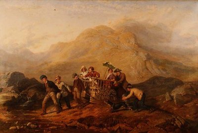 La altura de la ambición, una escena en las montañas de Mardale de Jacob Thompson