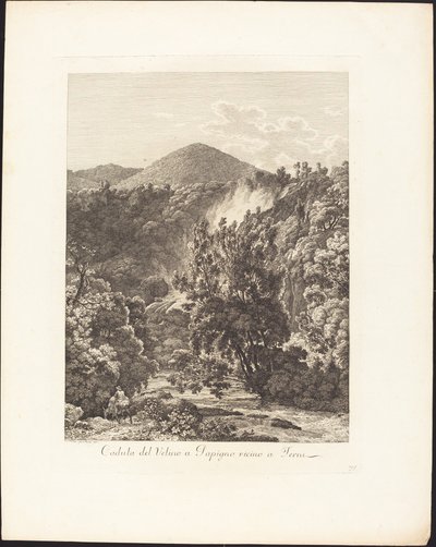 Caída del Velino en Papigno, cerca de Terni de Jacob Wilhelm Mechau