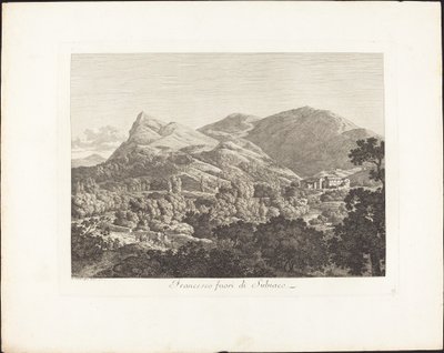 Francesco fuera de Subiaco de Jacob Wilhelm Mechau