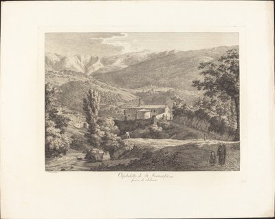 Ospitaletto de San Francisco, fuera de Subiaco de Jacob Wilhelm Mechau
