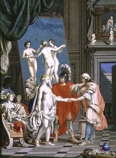 Alejandro Magno (356-323 a.C.) presentando a Campaspe a Apeles (siglo IV a.C.) de Jacob Ziegler