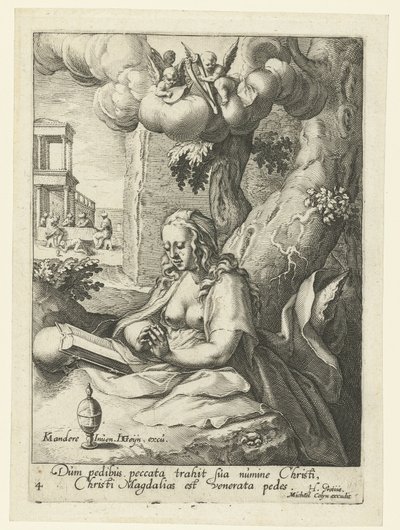 María Magdalena como pecadora arrepentida Ocho pecadores arrepentidos del Antiguo y Nuevo Testamento (título de la serie) de Jacob de Gheyn (II) (workshop of)