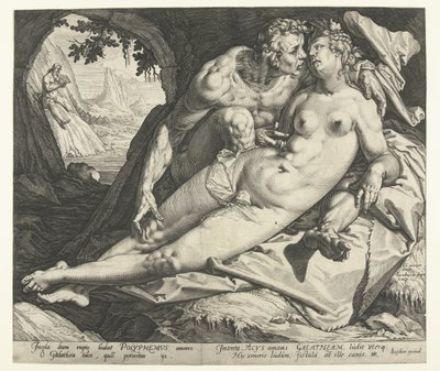 Galatea en Acis de Jacob de Gheyn (II)