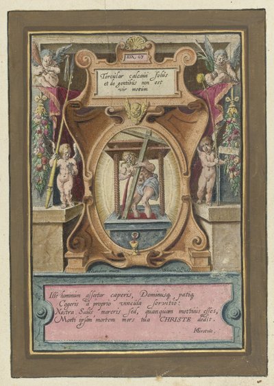 Cristo en el lagar Pasión de Cristo (título de la serie) de Jacob de Gheyn (II)