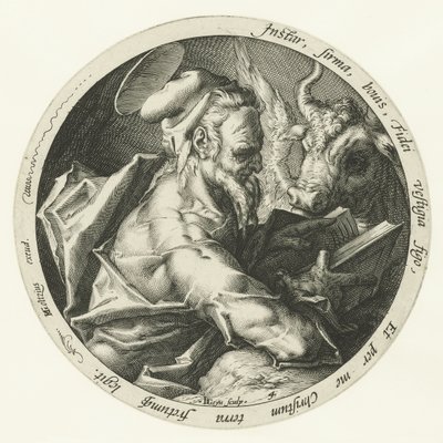 evangelista lucas Los cuatro evangelistas (título de la serie) de Jacob de Gheyn (II)