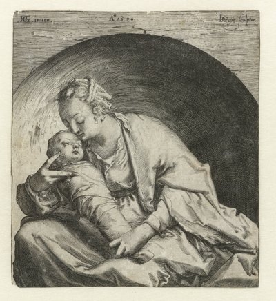 La Virgen con el Niño dormido de Jacob de Gheyn (II)
