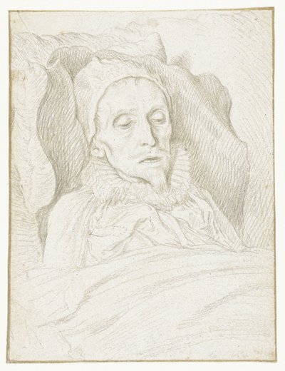 Retrato del príncipe Mauricio en su lecho de muerte de Jacob de Gheyn (II)
