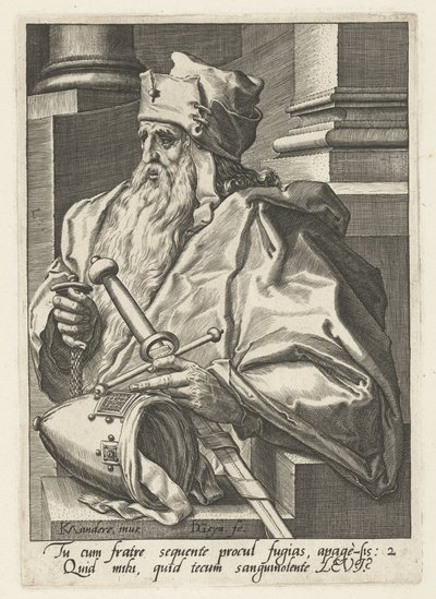 Ancestro Levi Los antepasados ​​de Israel (título de la serie) Los doce hijos de Jacob (título de la serie) de Jacob de Gheyn (II)