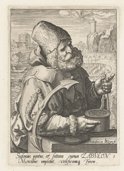 Ancestro Zabulón Los antepasados ​​de Israel (título de la serie) Los doce hijos de Jacob (título de la serie) de Jacob de Gheyn (II)