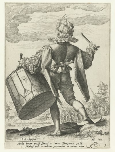 Batería Oficiales y soldados (título de la serie) de Jacob de Gheyn (II)