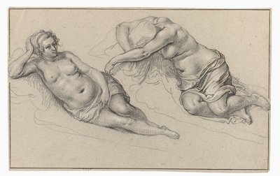 Dos estudios de una mujer desnuda de Jacob de Gheyn (II)