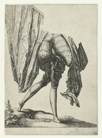 bandera Oficiales y soldados (título de la serie) de Jacob de Gheyn (II)