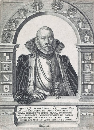 Retrato de Tycho Brahe 1546-1601 de Jacob de Gheyn