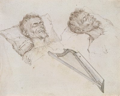 Karel van Mander en su lecho de muerte de Jacob de Gheyn II