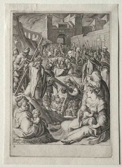 Juego de la Pasión:  Cristo en la Cruz de Jacob de Gheyn II