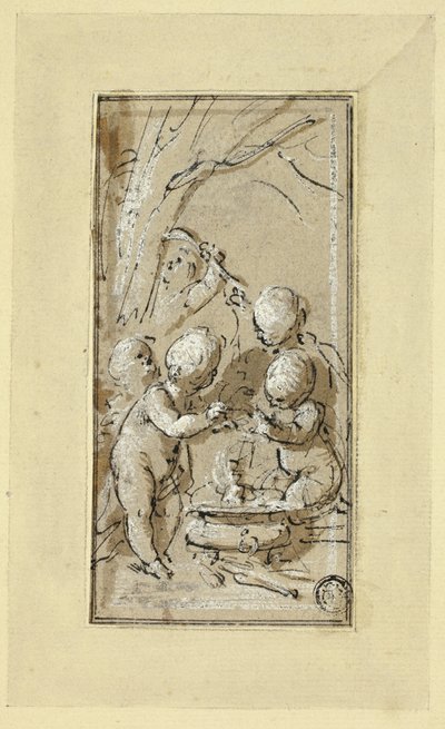 Alegoría del Invierno de Jacob de Wit