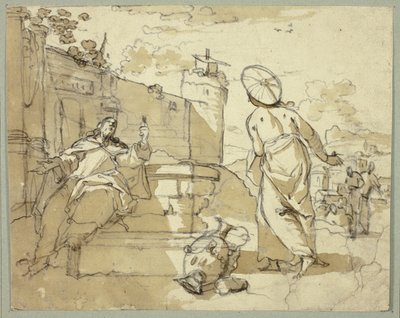 Cristo y la mujer de Samaria de Jacob de Wit