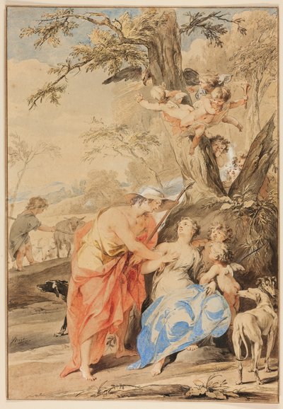 Júpiter y Mnemósine de Jacob de Wit