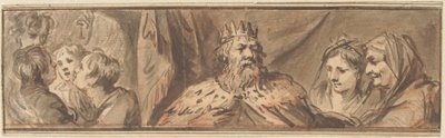 Figura del rey y los jóvenes en el horno. de Jacob de Wit
