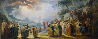 Moisés elige a los setenta ancianos de Jacob de Wit