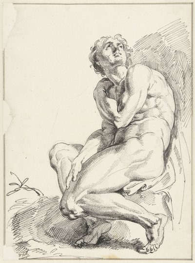 hombre desnudo de Jacob de Wit