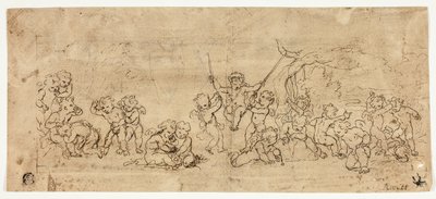 Putti jugando de Jacob de Wit