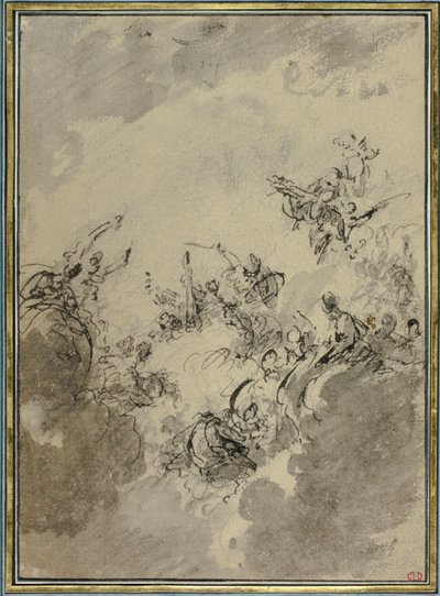 Estudio para la apoteosis de Hércules de Jacob de Wit