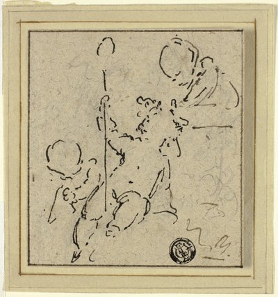 Tres putti de Jacob de Wit