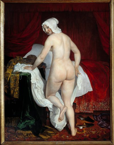 Joven mujer acostada, llamada la siesta italiana de Jacob or Jacques van Loo