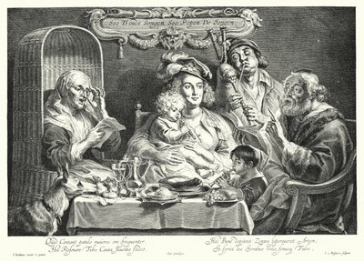 El concierto familiar de Jacob the Elder (after) Jordaens