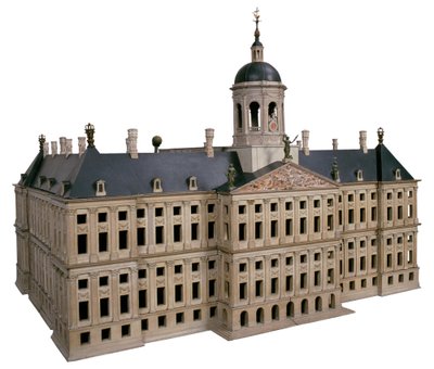 Maqueta del nuevo ayuntamiento en la plaza Dam de Jacob van Campen