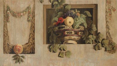 Bodegón con guirnaldas de frutas y flores de Jacob van Campen