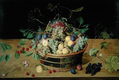 Una cesta de frutas de Jacob van Hulsdonck