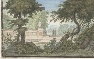 paisaje arcádico de Jacob van Liender