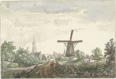 Vista de la carretera de Leusden a Amersfoort de Jacob van Liender