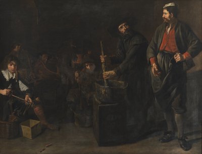 Una fábrica de vidrio y coral de Jacob van Loo