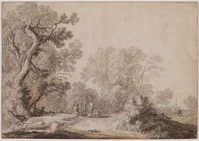 Peasants at the Edge of a Wood de Jacob van Mosscher