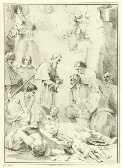 San Macario de Gante ayudando a las víctimas de la peste de Jacob van Oost