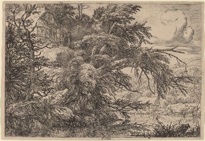 Cabaña en una Colina de Jacob van Ruisdael