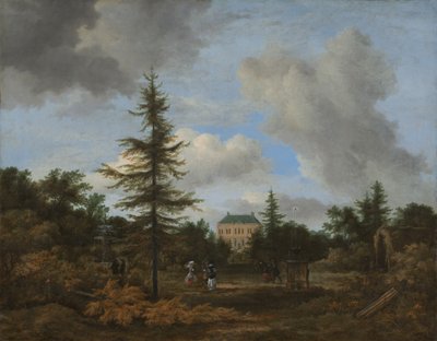 Casa de Campo en un Parque, c. 1675 de Jacob van Ruisdael