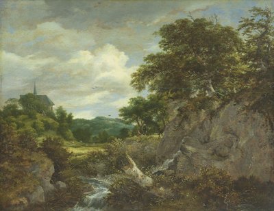 La iglesia en la colina de Jacob van Ruisdael