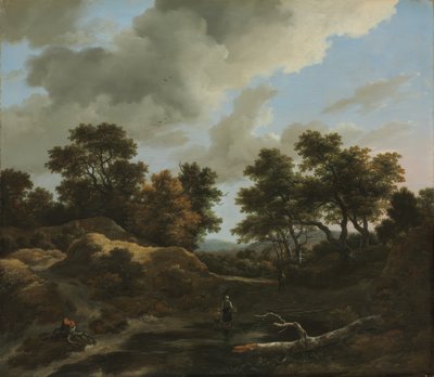 Paisaje arbolado y montañoso de Jacob van Ruisdael