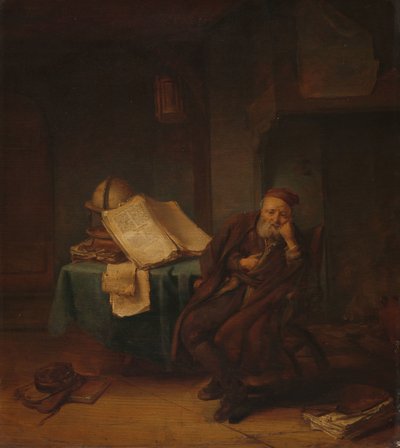 El filósofo en su estudio de Jacob van Spreeuwen