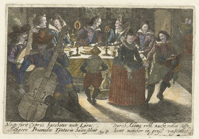 Estudiantes y músicos de comedor
Pugillus facetiarum iconographicarum in studiosorum (...) (título de la serie) de Jacob van der Heyden