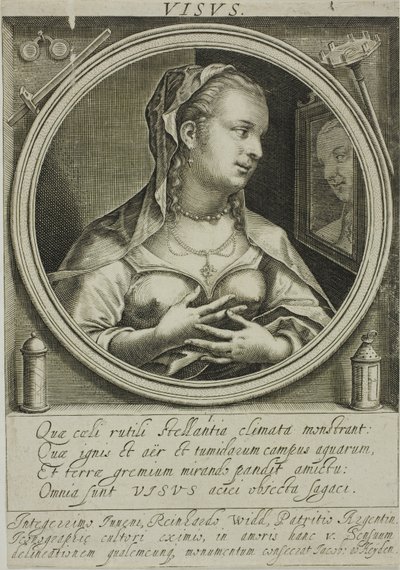 La vista, plato uno de Los cinco sentidos de Jacob van der Heyden