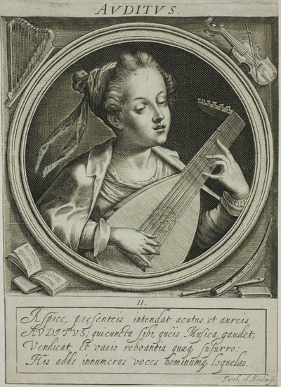 Sonido, plato dos de Los cinco sentidos de Jacob van der Heyden